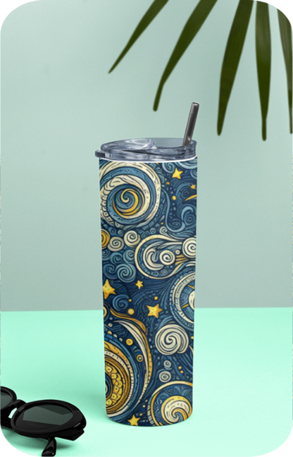 Tumbler Bottle - Starry Night Print