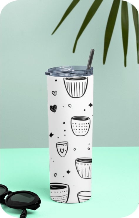 Tumbler Bottle - Cup prints