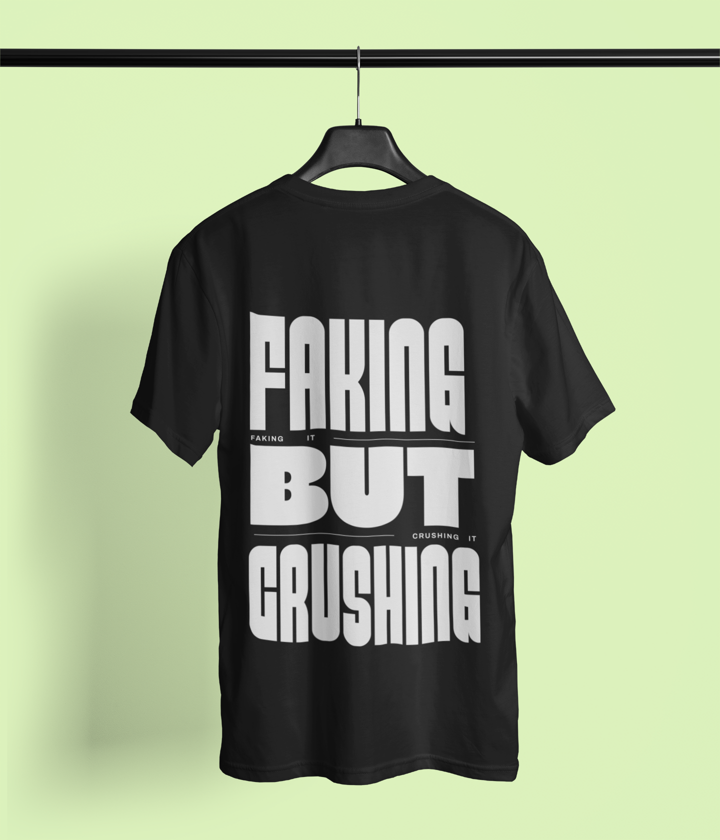 Unisex Oversized Classic T-Shirt - Faking it but crushing it