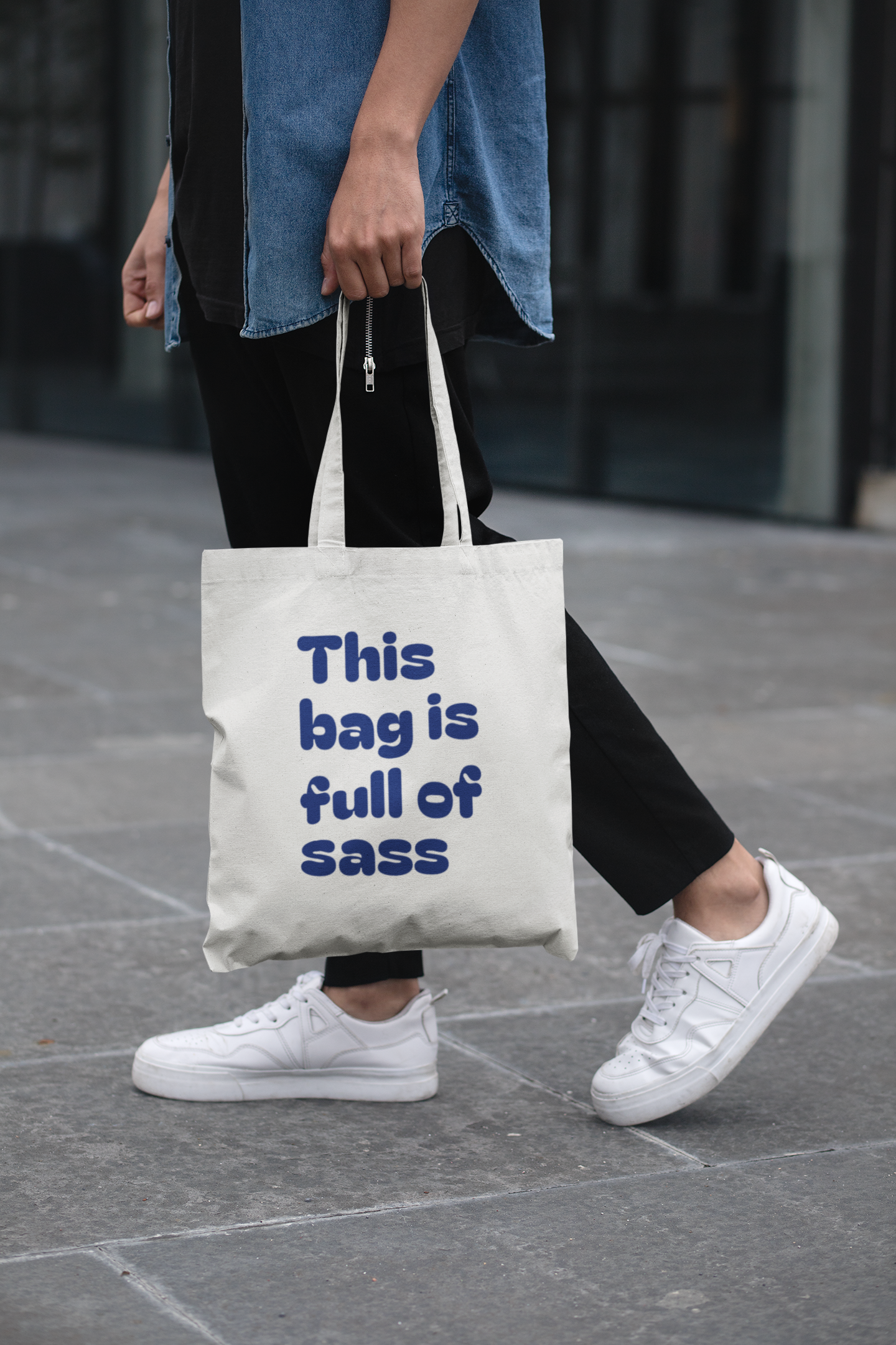 Tote Bag (Zipper) - This bag is full of saas