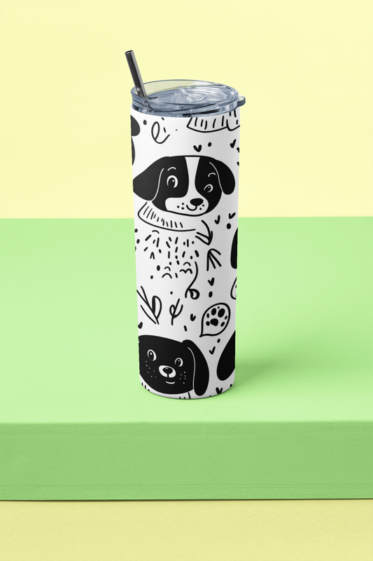 Tumbler Bottle - Dog print